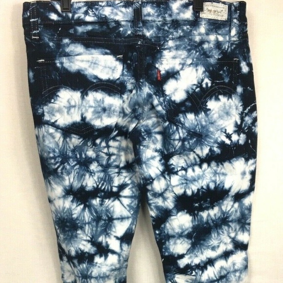 Levi's 524 Too Superlow Tie Dye Jeans sz 7 EUC - Picture 3 of 8